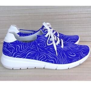 Arcopedico L76 Blue White Pattern Casual Sneaker Shoe Womens‎ EU 40 US 9